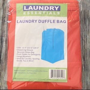 💞 New Orange Drawstring Laundry Duffel Bag